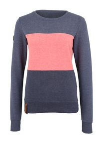 Naketano, Damen Sweatshirt, Rauchblau / Dunkelblau / Altrosa