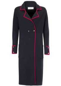 Heine, Damen Strickmantel, Marine / Rot
