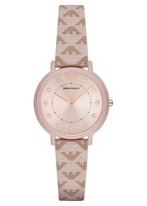 Emporio Armani, Damen uhr 'AR11010', Creme / Rosegold