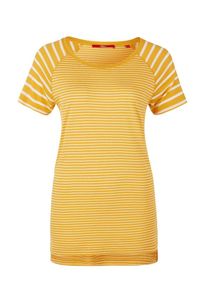 s.Oliver RED LABEL, Damen Shirt, Goldgelb / Weiß
