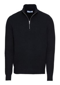 Kiomi, Herren Pullover 'RIB Troyer', Dunkelblau
