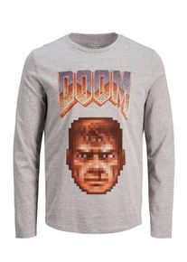 Jack & Jones JACK & JONES, Herren T-Shirt, Braun / Cognac / Graumeliert