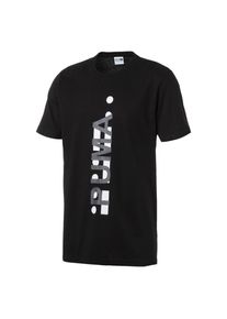 Puma, Herren T-Shirt 'Evolution Epoch', Dunkelgrau / Schwarz / Wei&szlig;
