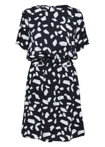 Selected Femme, Damen Kleid, Nachtblau / Weiß