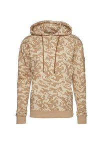 Urban Classics, Herren Sweatshirt 'Sweat Camo Bomber Hoody', Sand / Mischfarben