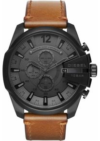 Diesel, Herren Chronograph 'Mega Chief', DZ4463', Hellbraun / Dunkelgrau / Schwarz