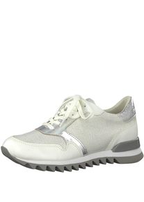 Tamaris, Damen Sneaker, Ecru / Silber / Naturwei&szlig;