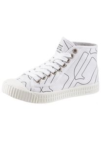 G-Star Raw, Damen Sneaker 'Rovulc Mid Aop', Schwarz / Wei&szlig;