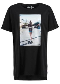 Khujo, Damen T-Shirt ' Anne 80's Madness', Schwarz