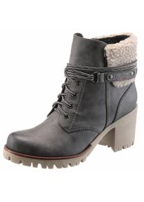 s.Oliver RED LABEL, Damen Schnürstiefelette, Grau