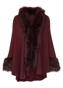 Heine, Damen Poncho, Bordeaux