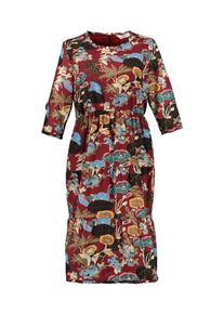 Studio Untold, Damen Midikleid, Braun / Gelb / Mischfarben / Merlot