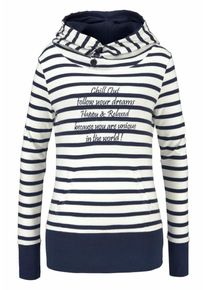 AJC, Damen Sweatshirt, Navy / Offwhite