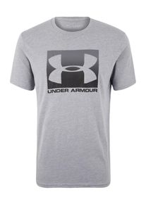 Under Armour, Herren T-Shirt 'Boxed', Graumeliert / Schwarz