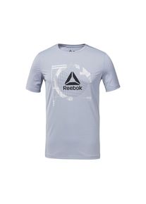 Reebok, Herren Sportshirt, Silbergrau / Schwarz / Weiß
