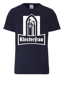 logoshirt, Herren T-SHIRT KLOSTERFRAU, Blau / Dunkelblau / Weiß