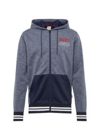 Jack & Jones JACK & JONES, Herren Sweatjacke, Marine / Rot / Weiß