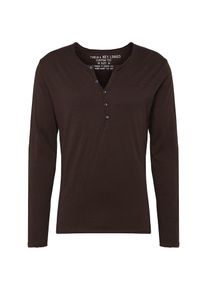 Key Largo, Herren Langarmshirt 'MLS00038', Anthrazit