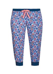 Sassa Mode Sassa, Damen Hose 'Bloomy Meadow', Navy / Royalblau / Hellblau / Pastellorange / Pink