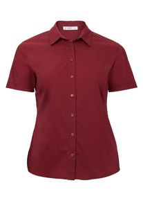 sheego Basic, Damen Basic Stretch Bluse, Dunkelrot