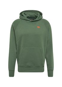 Deus EX MACHINA, Herren Sweatshirt 'Mike Shield Hoodie', Dunkelgr&uuml;n / Orange