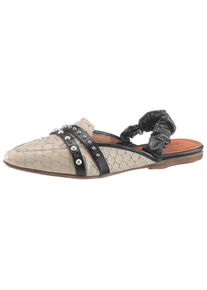 A.S.98, Damen Slingpumps, Beige / Schwarz