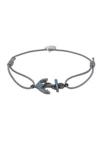 lua Accessories, Damen - Schmuck 'Anchor Armband', Grau
