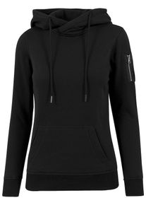 Urban Classics, Damen Bomber Hoody, Schwarz