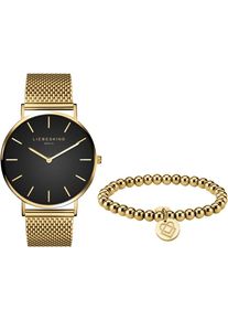 Liebeskind Berlin, Damen Quarzuhr 'LS-0038-MQB', Gold / Schwarz