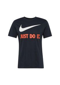 Nike Sportswear, Herren T-Shirt 'M NSW TEE JDI SWOOSH NEW', Dunkelblau / Orange