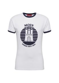 Derbe, Herren T-Shirt 'Hans', Weiß