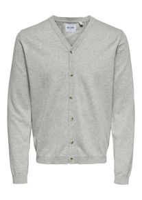 Only & Sons Only & Sons, Herren Cardigan, Grau