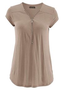 Lascana, Damen Strandshirt, Taupe