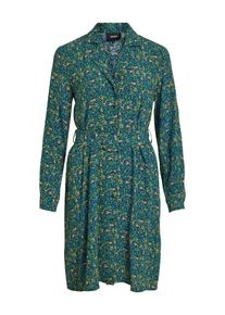 Object, Damen Hemdkleid, Blau / Gr&uuml;n