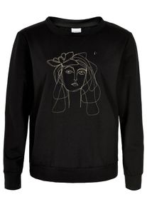 IN FRONT, Damen Sweatshirt 'Alexa', Beige / Schwarz