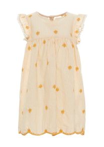 name it, Mädchen Kleid, Goldgelb / Weiß