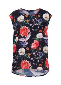 tigha, Damen Shirt 'LINJA FLOWER', Schwarz