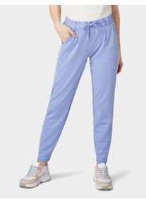 Tom Tailor Denim, Damen Stoffhose, Helllila / Wei&szlig;