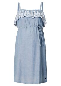 Esprit Maternity, Damen Kleid, Blue Denim / Weiß