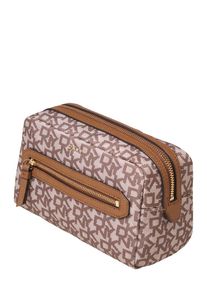 DKNY, Damen Kosmetiktasche 'CASEY', Beige / Braun