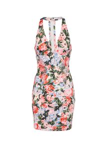 Guess, Damen Kleid 'AMALIA', Mischfarben / Weiß