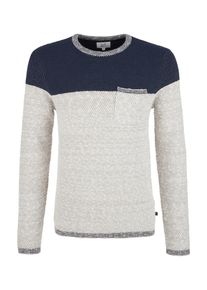 Q/S Designed By, Herren Pullover, Beige / Blau