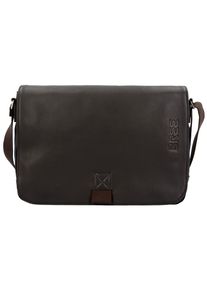 Bree, Herren Punch Umhängetasche 34 cm, Dunkelbraun