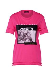 Diesel, Damen Shirt 'T-SILY-WB', Pink / Schwarz