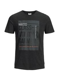 Jack & Jones JACK & JONES, Herren T-Shirt, Dunkelgrau / Rot / Wei&szlig;