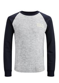 Jack & Jones JACK & JONES, Herren Strickpullover, Beige / Kobaltblau / Graumeliert