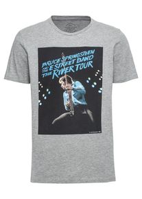 Jack & Jones JACK & JONES, Herren T-Shirt 'JORROCKED TEE CREW NECK', Hellgrau / Mischfarben
