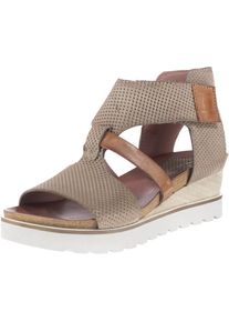 JOLANA & FENENA JOLANA & FENENA, Damen Keilsandaletten, Hellbeige