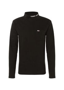 Tommy Jeans, Herren Shirts 'TJM POCKET MOCK NECK', Schwarz
