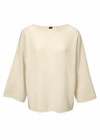Heine, Damen Pullover mit 3/4 Ärmeln, Ecru